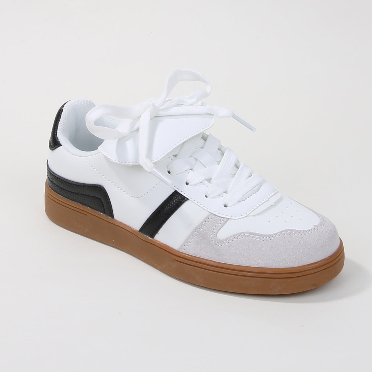 Lupita Folded Tongue Gum Sole Sneakers