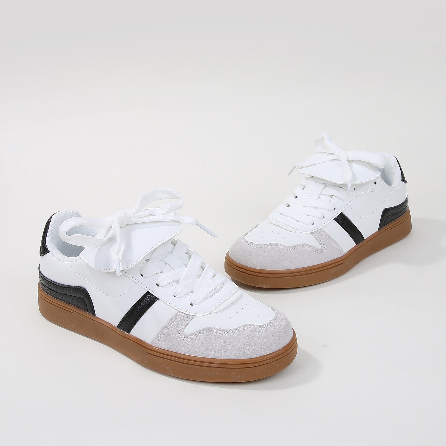 Lupita Folded Tongue Gum Sole Sneakers