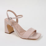 Cross Block Heel Sandals