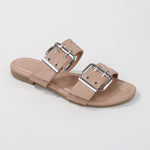 Kyle Double Buckle Slide Sandals