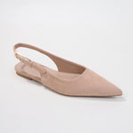 Caitriona Suede Pointed Slingback Flats