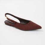 Caitriona Suede Pointed Slingback Flats