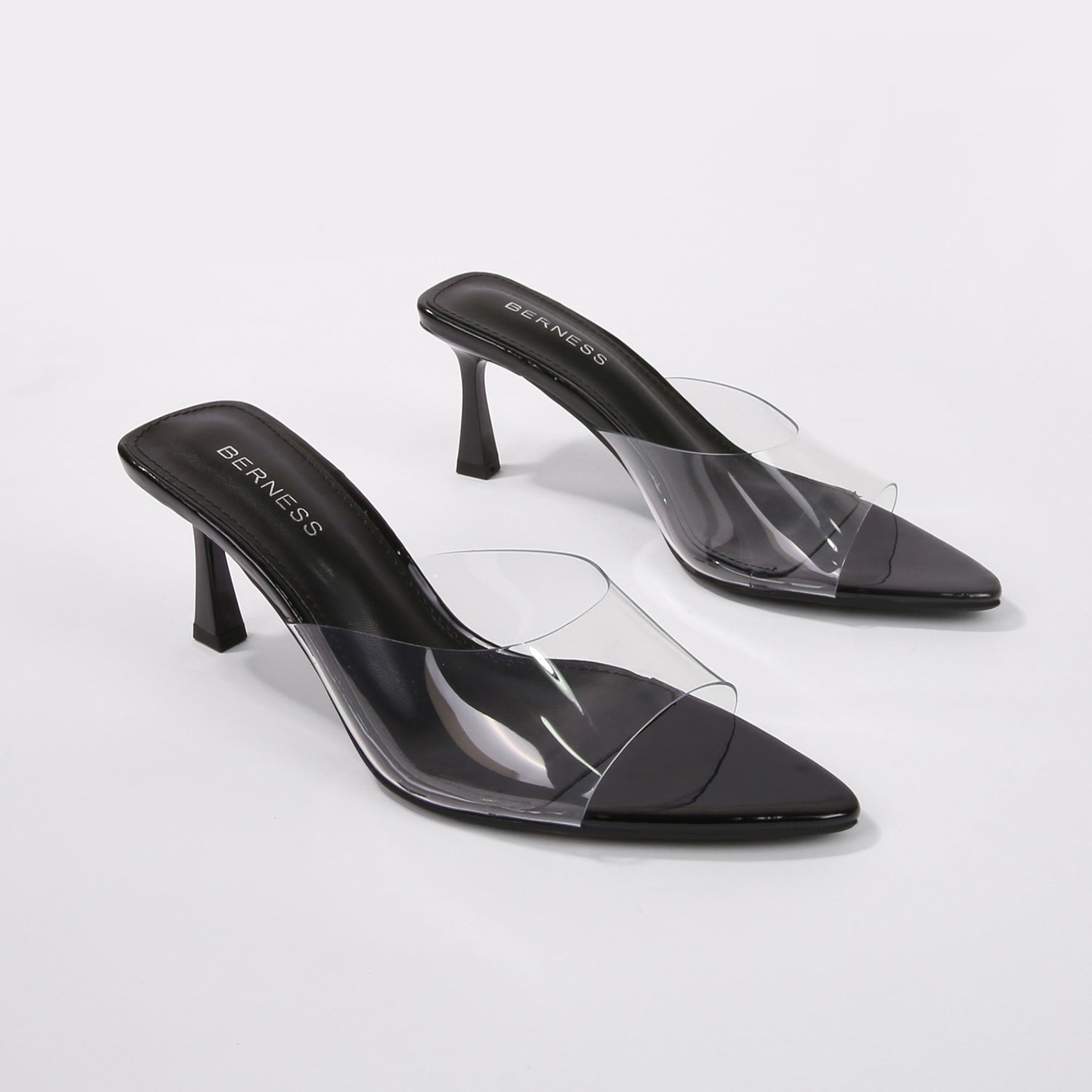 Cana Transparent Slip-on Mule Heels
