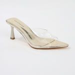 Cana Transparent Slip-on Mule Heels