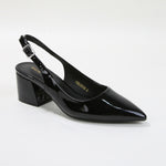 Choe Patent Finish Block Heel Pumps