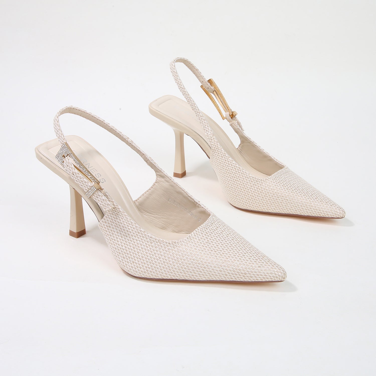 Chrysanthemum Woven Slingback Pump Heels