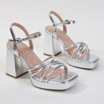 Cinthia Strappy Platform Block Heel Sandals