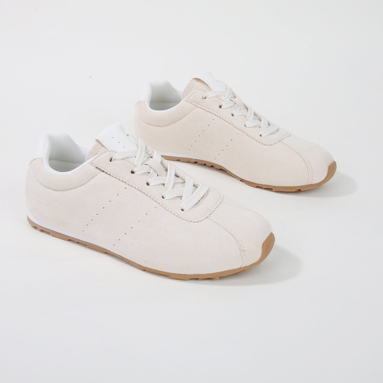 Diane Street Edit Suede Low-Top Sneakers