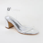 Elaine Patent Ankle Strap Block Heels