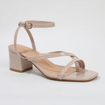 Elara Minimal Toe Post Block Heel Sandals