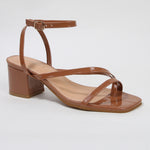 Elara Minimal Toe Post Block Heel Sandals