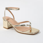 Eli Minimal Toe Post Block Heel Sandals