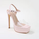Energy Clear Strap Platform Heel