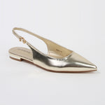 Fabia Patent Leather Pointed Slingback Flats