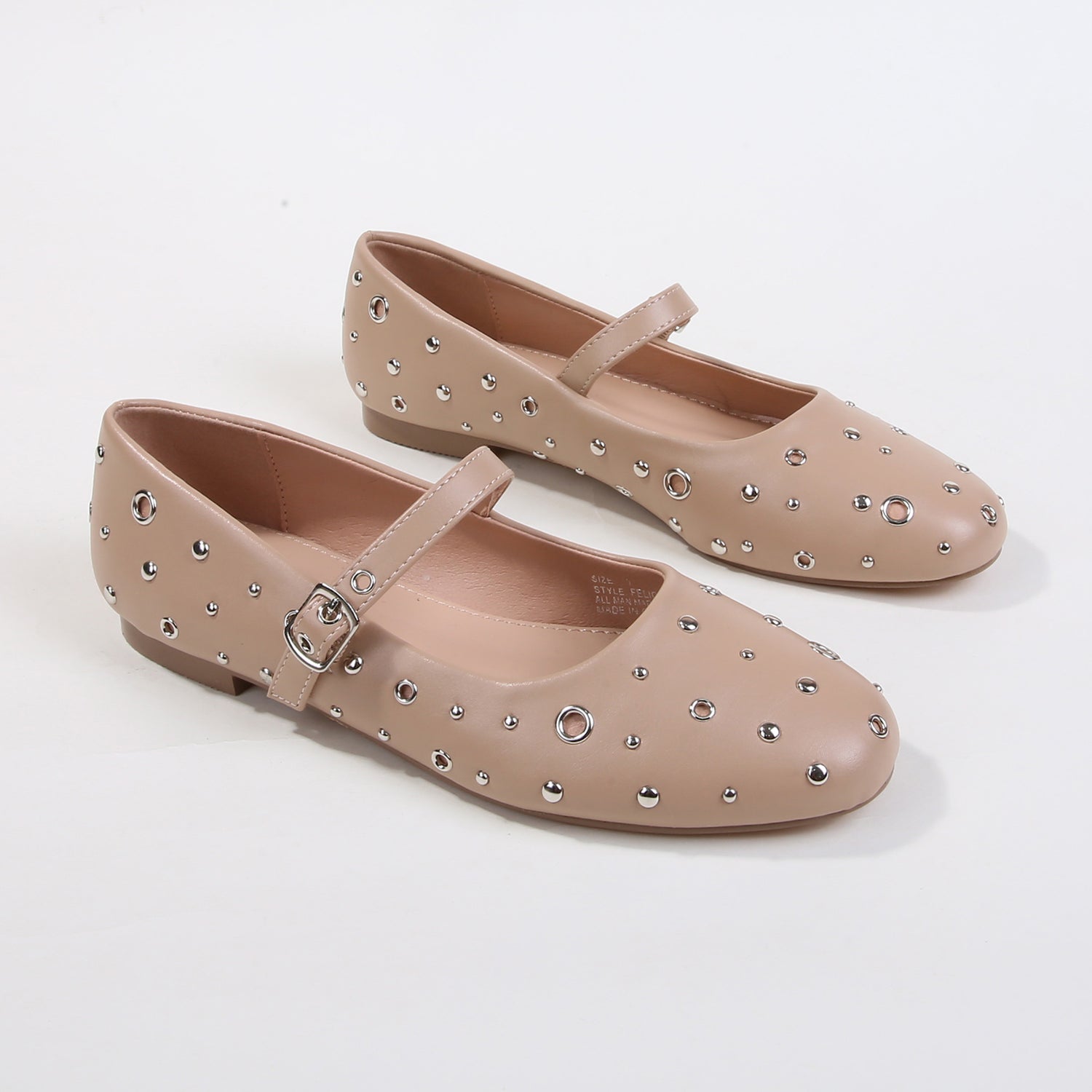 Felicity Studded Mary Jane Flats