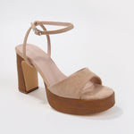 Giulietta Suede Ankle Strap Platform Heels