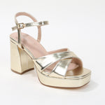 Guadalupe Crisscross Straps Platform Heels