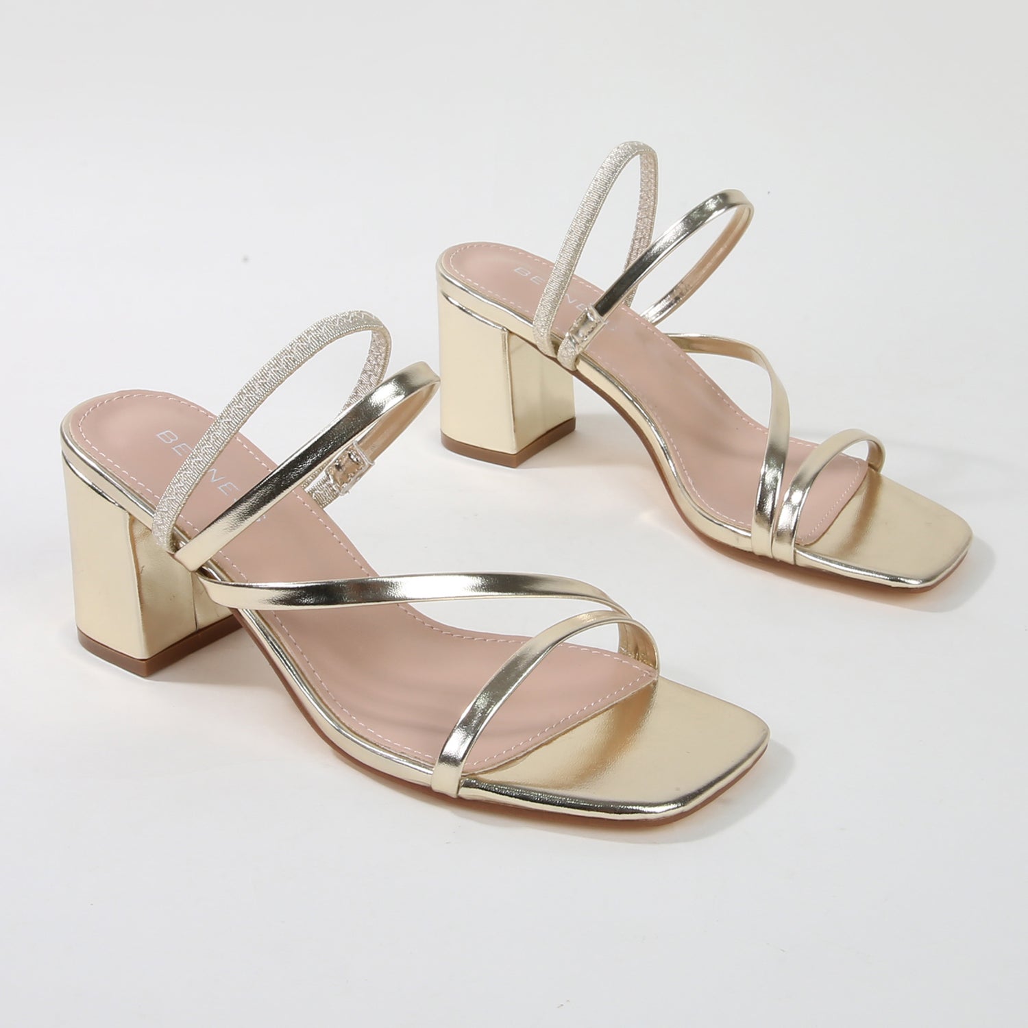 Hattie Minimalist Strappy Block Heel Sandals