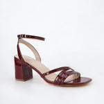 Havana Glossy Strappy Block Heels