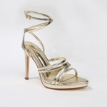 Herlinda Strappy Ankle Wrap Stiletto Heel Sandals