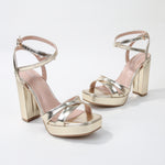 Hope Crisscross Straps Platform Block Heel Sandals