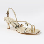Johanna Double Buckle Strappy Kitten Heel Sandals