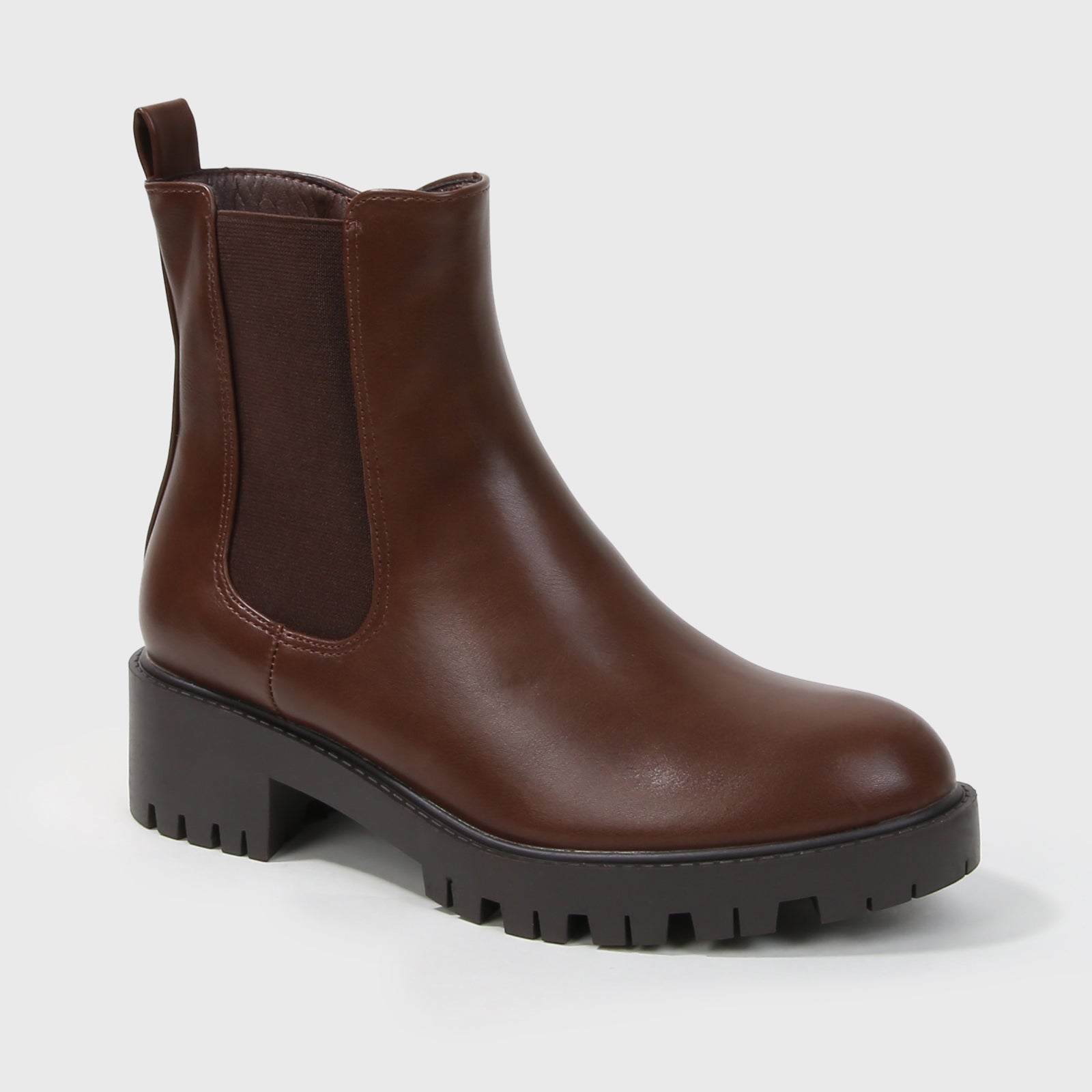 Kaya Faux Leather Chelsea Ankle Boots – BERNESS