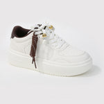 Larra Platform Lace Up Sneakers with Rope Accent
