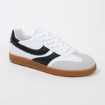 Lilliann Retro Layered Panel Lace-Up Sneakers