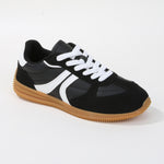 Lorna Stripe Suede Accents Retro Sneakers