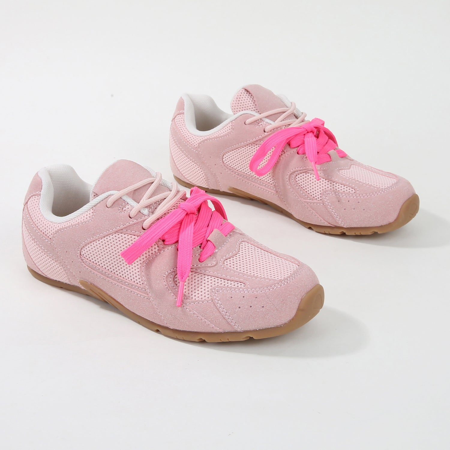 Lula Two-Tone Lace Retro Mesh Sneakers