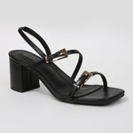 Maren Buckle Strap Block Heel Sandals