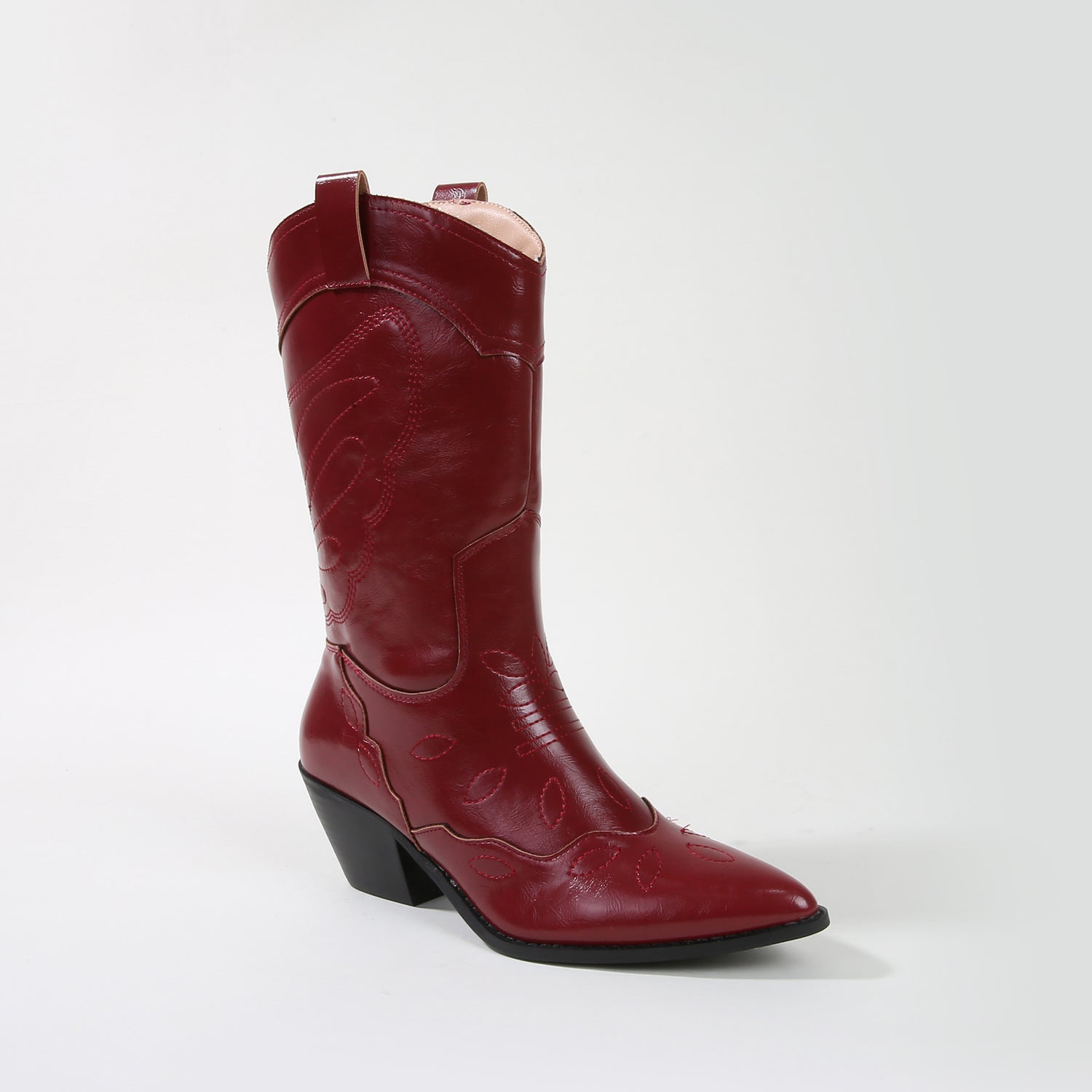 Myrtle Faux Leather Western Cowboy Boots