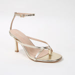 Nadine Slim Toe Post Ankle Strap Heels