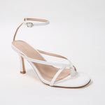 Nadine Slim Toe Post Ankle Strap Heels