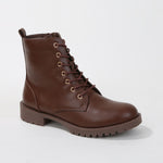 Phillina Lace-Up Rugged Sole Combat Boots