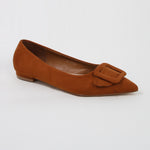 Rhianna Faux Suede Pointed Flats