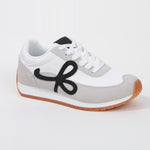 Siomne Retro Contrast Lace-Up Sneakers