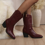 Texas Classic Embroidered Cowboy Boots