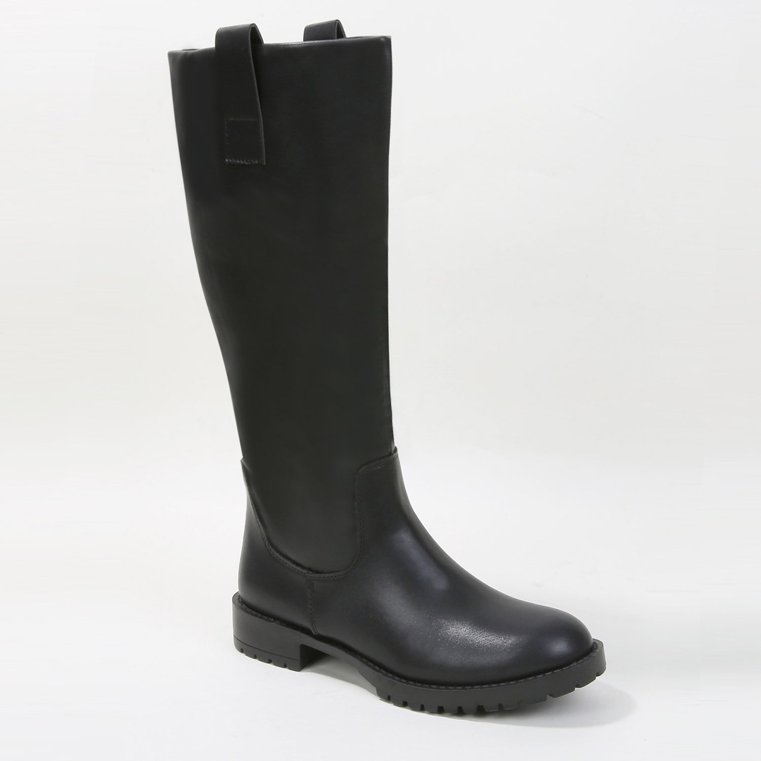 Titan Faux Leather Minimalist Pull-On Riding Boots