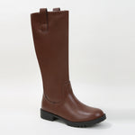 Titan Faux Leather Minimalist Pull-On Riding Boots
