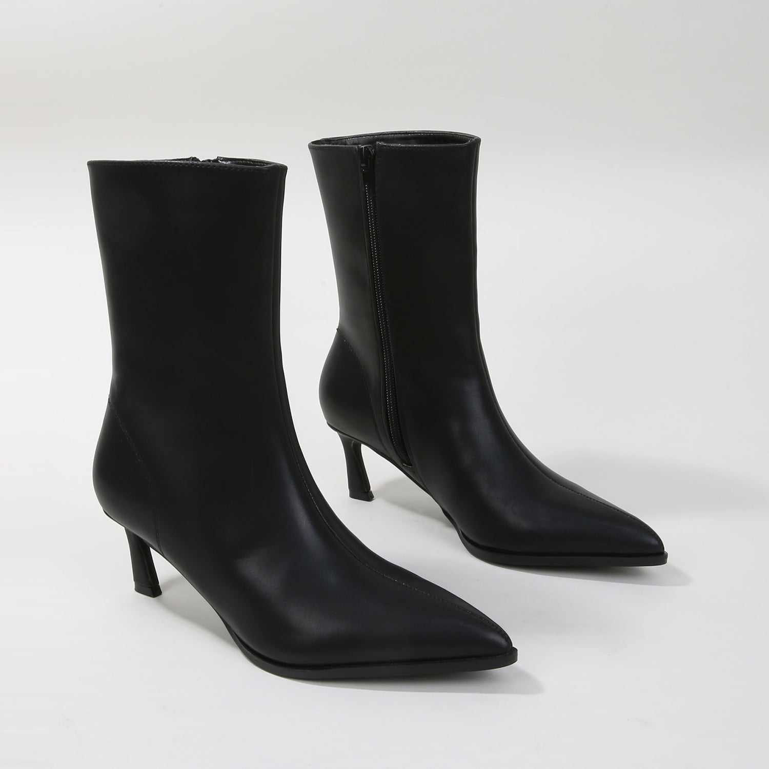 Toby Kitten Heel Mid-Calf Boots