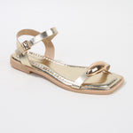 Tristan Sculped Accent Strappy Flat Sandals