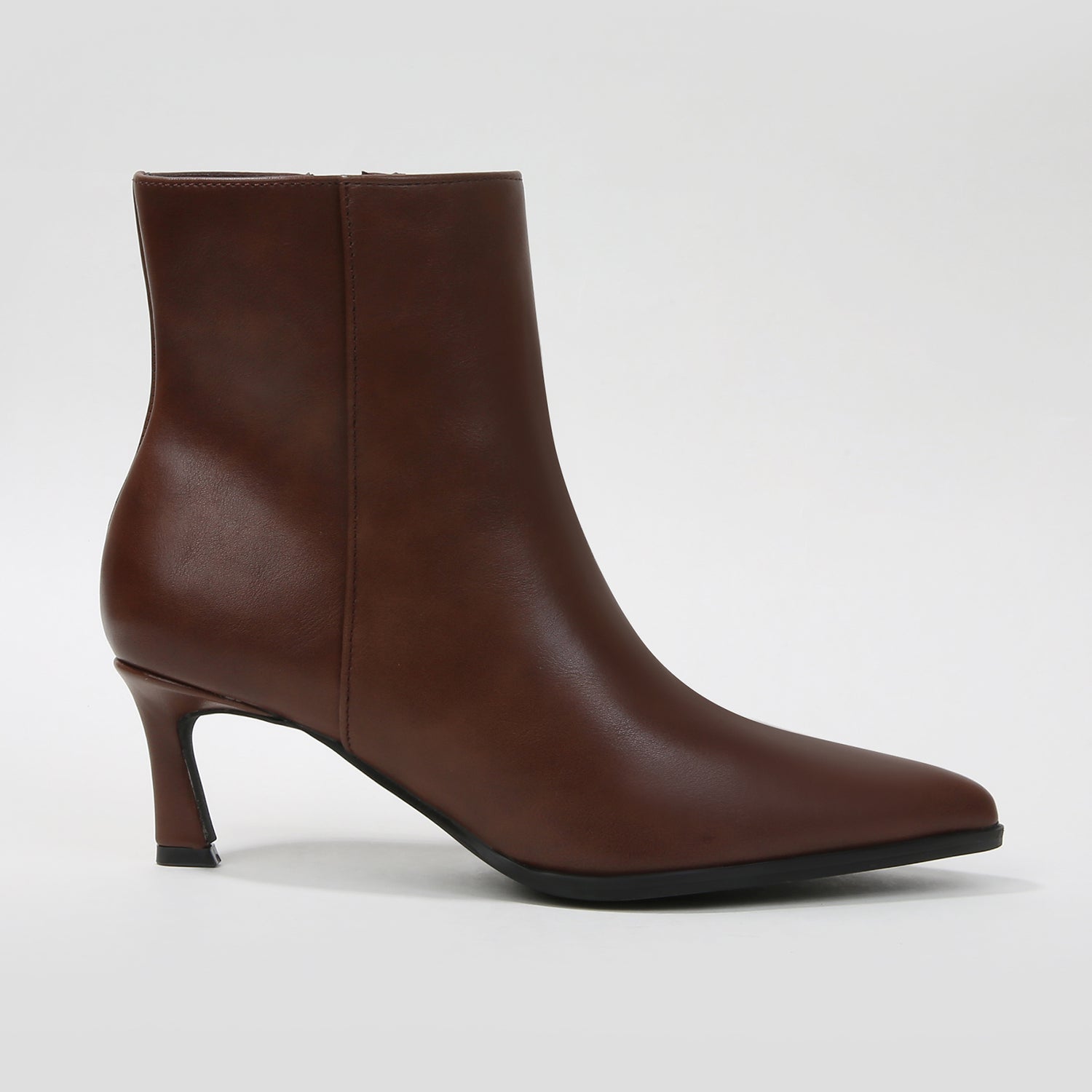 Adina Pointed Toe Kitten Heel Ankle Boots