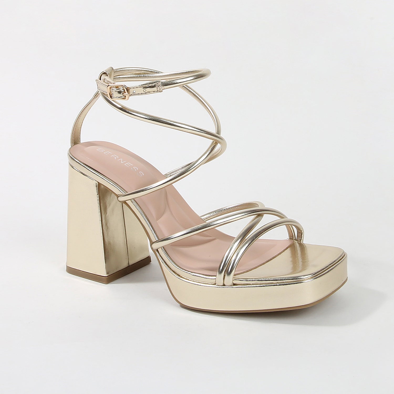 Aggie Strappy Platform Heels