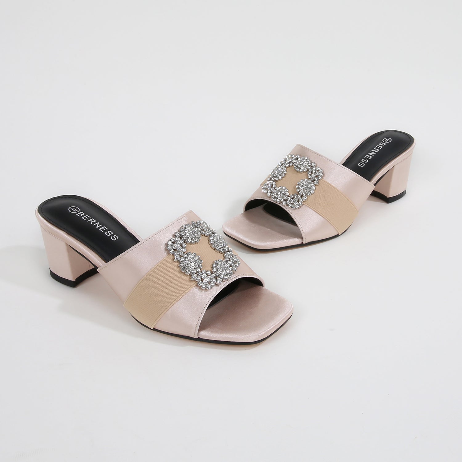 Kay Embellished Block Heel Slides