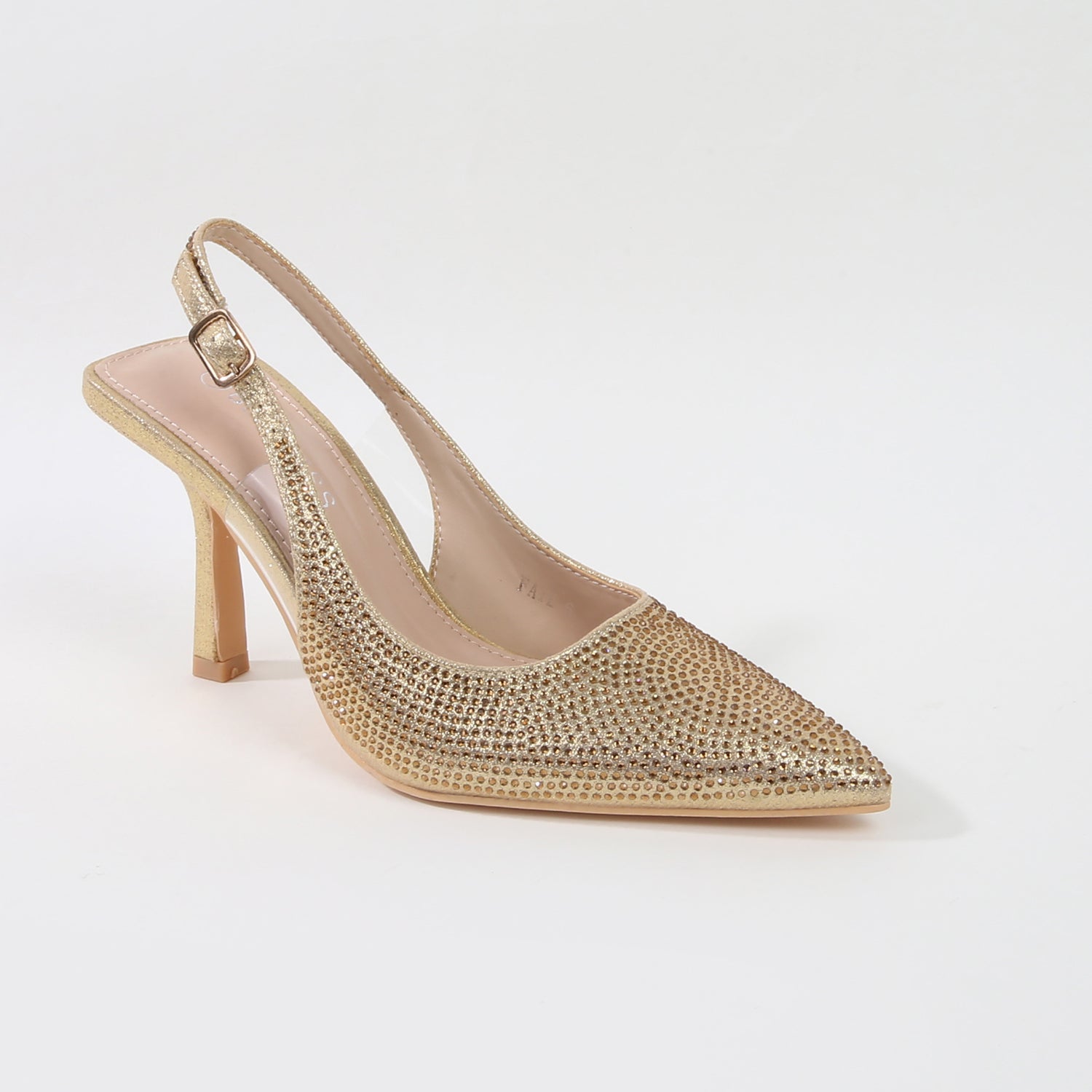 Faye Shimmering Slingback Heels