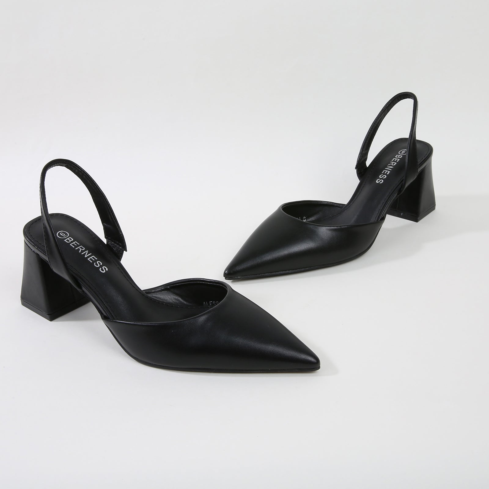 Women's Alessia Dressy Slingback Block Heel Pumps | BERNESS