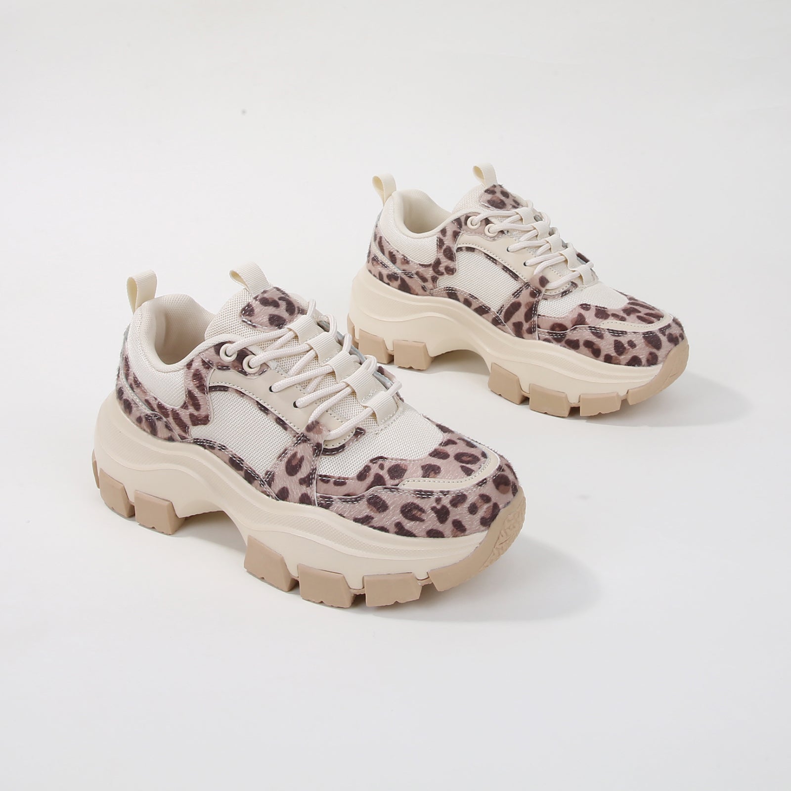 Berness Women's Damian Leopard Chunky Sole Platform Sneaker – BERNESS