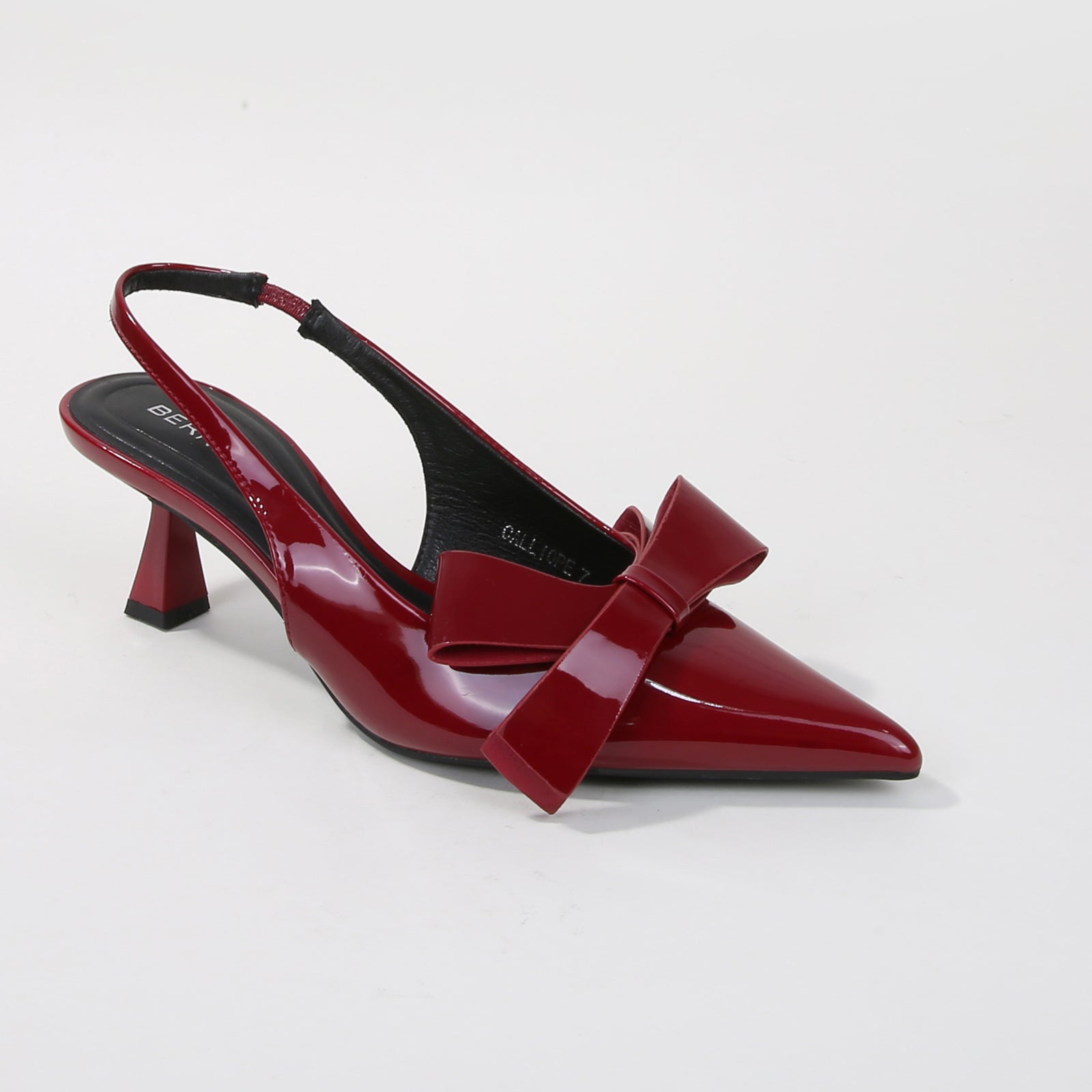 Calliope Patent Slingback Kitten Heels – BERNESS